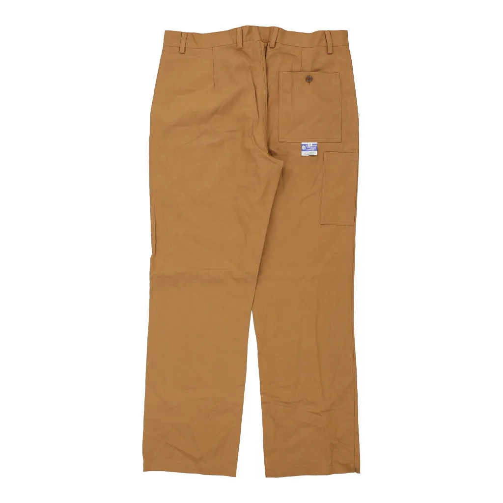 Galaxi Trousers - 37W 32L Brown Cotton