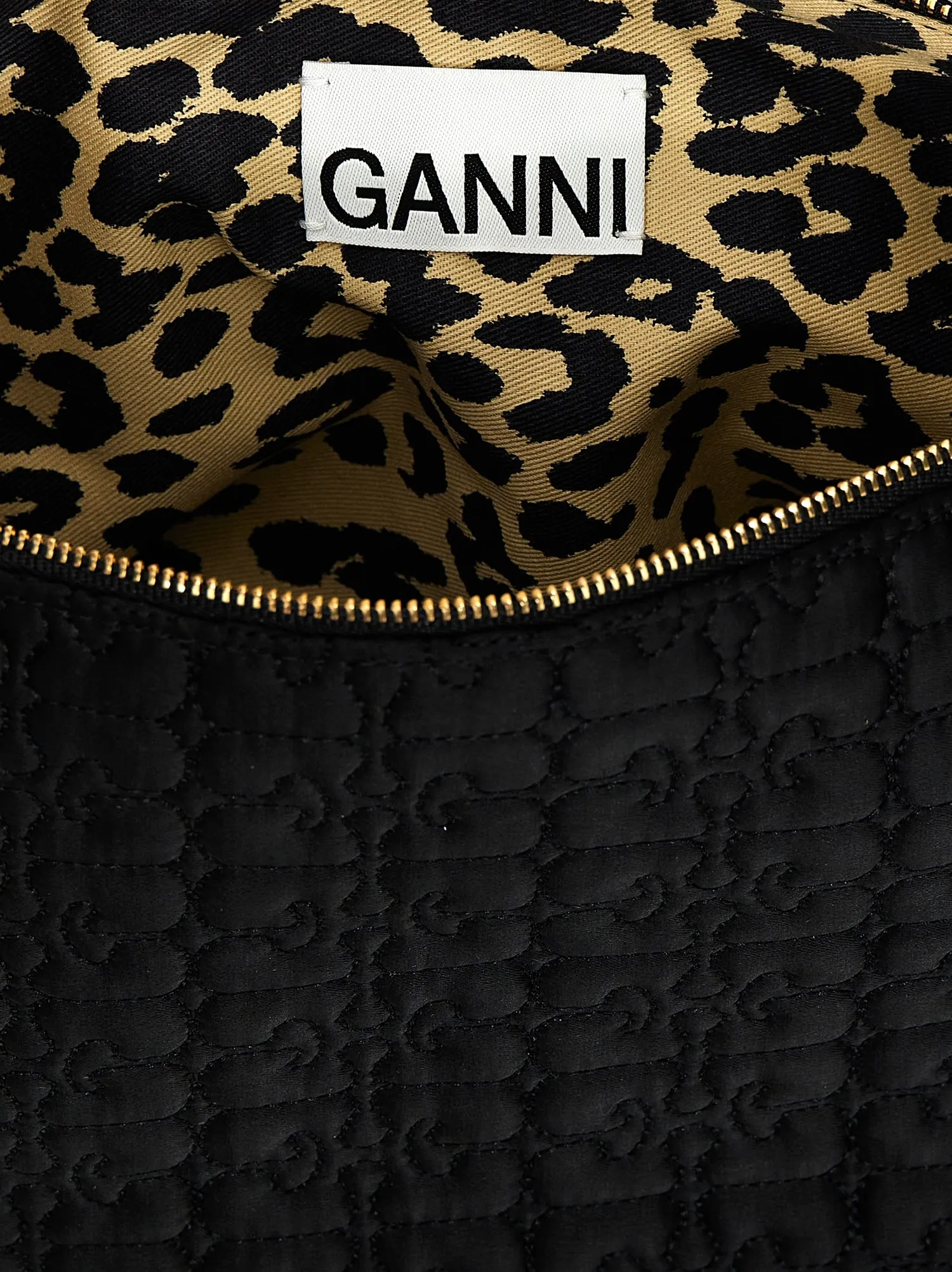 GANNI    Ganni 'Black Medium Butterfly Pouch' Shoulder Bag