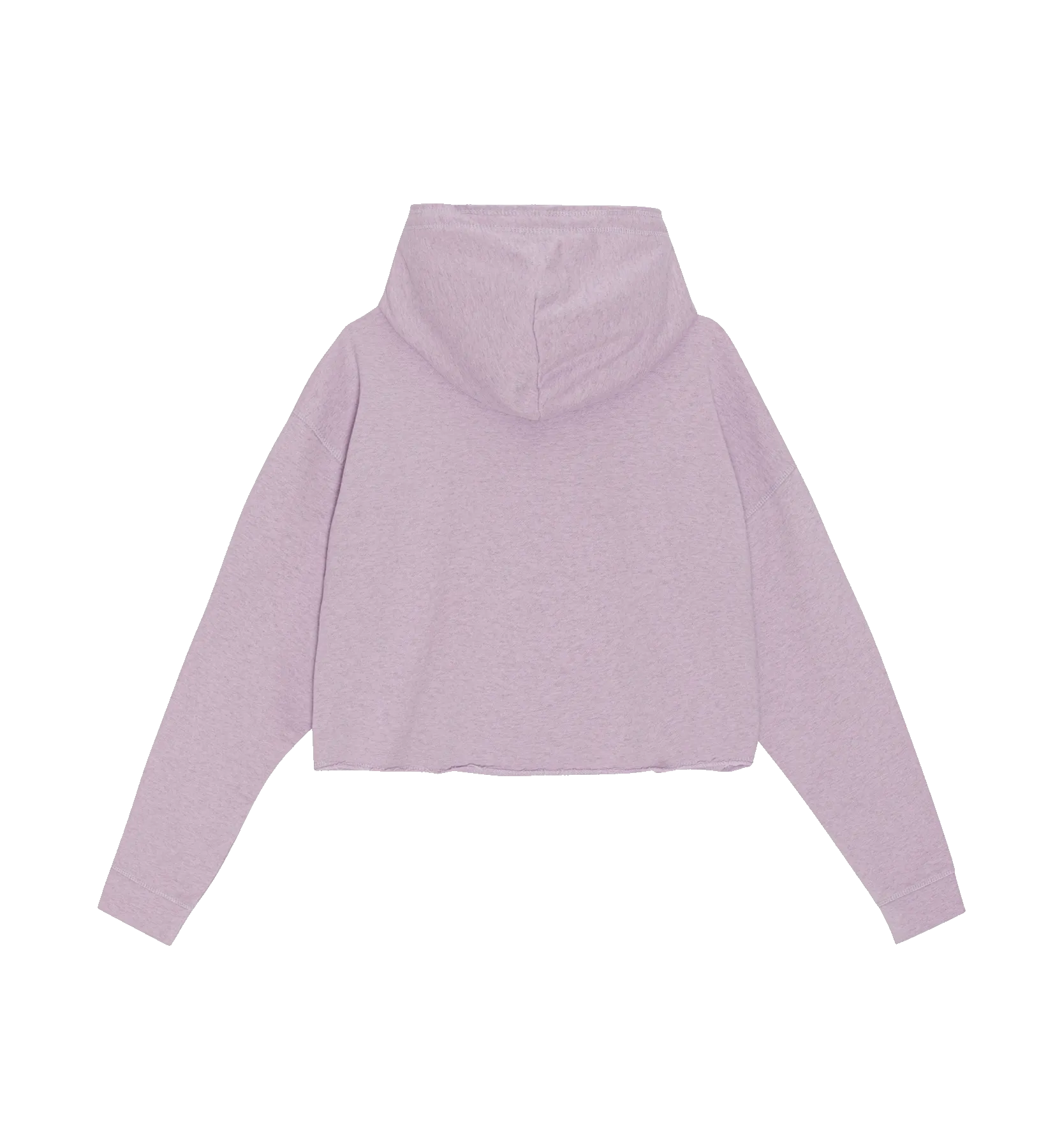 Ganni Lilac Cropped Oversized Hoodie