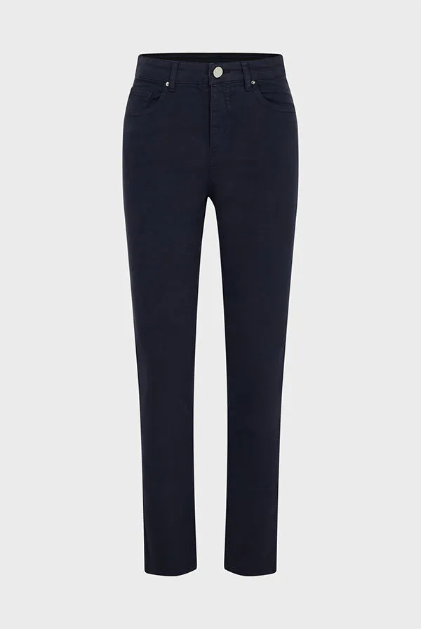 Gerard Darel ELIOR DENIM STYLE STRETCH COTTON TROUSERS