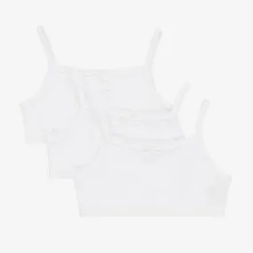 Girls Organic Cotton Cropped Vest (3 Pack)