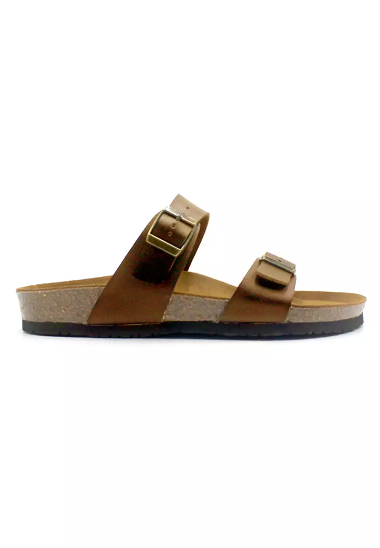 Glasgow - Camel Leather Sandals & Flip Flops