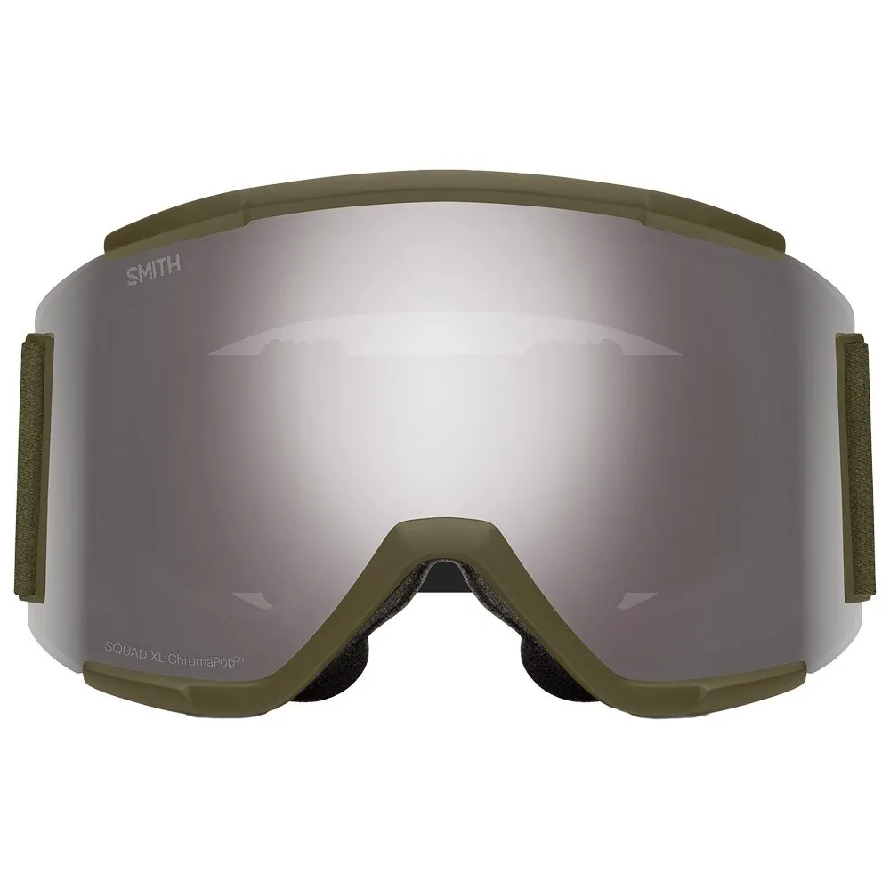 Goggles Smith ---Squad XL Forest Chromapop Sun Platinum + Chromapop Storm Yellow Flash