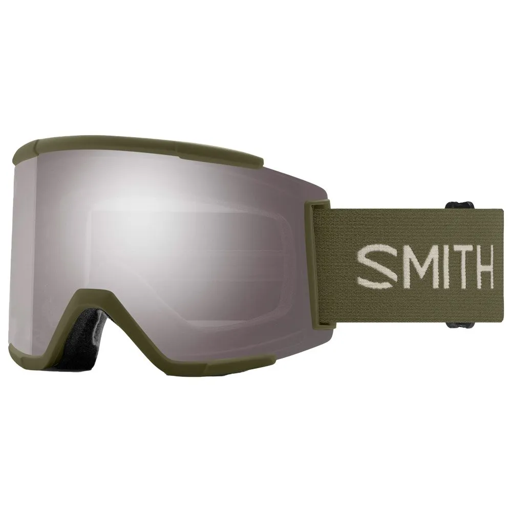 Goggles Smith ---Squad XL Forest Chromapop Sun Platinum + Chromapop Storm Yellow Flash