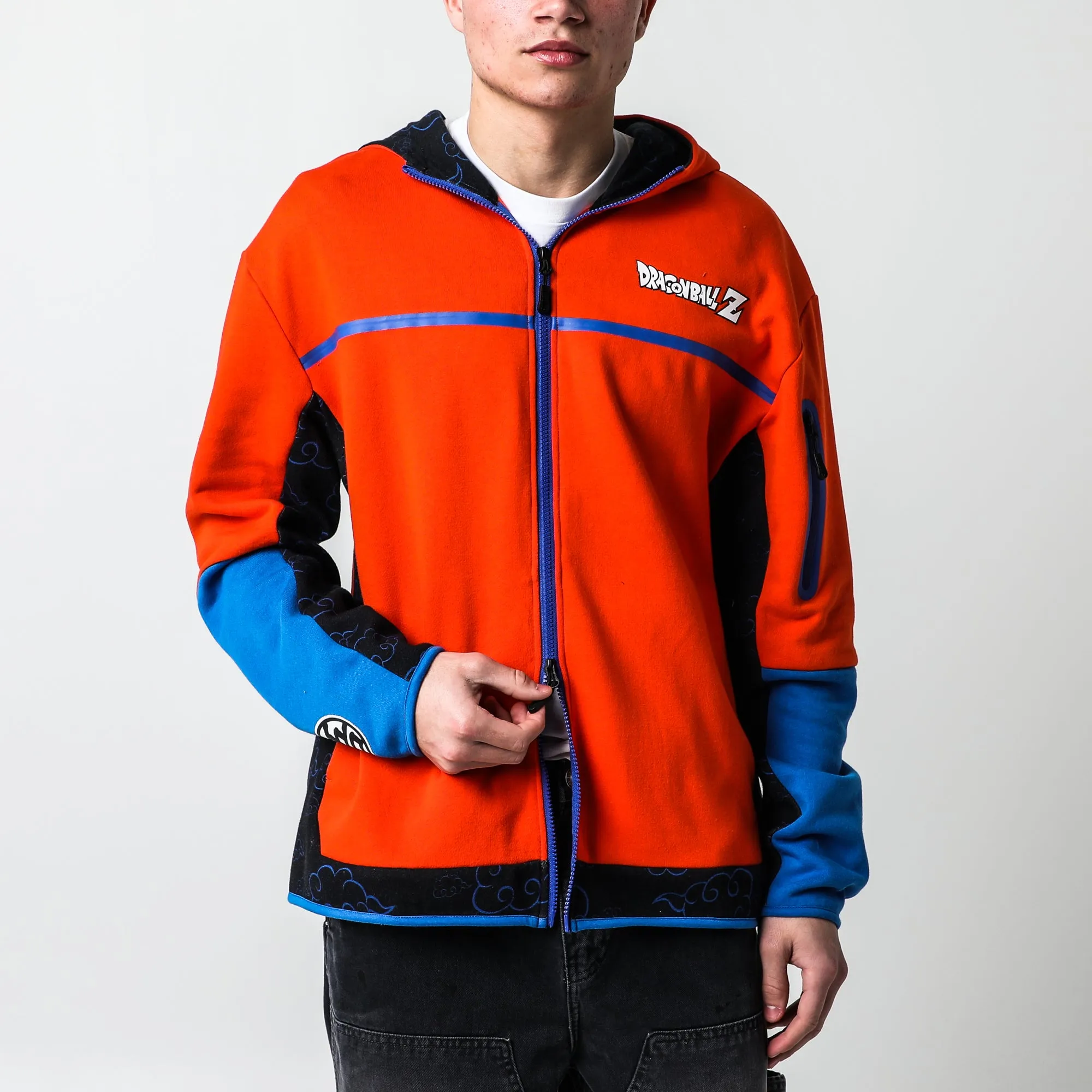 Goku Contrast Zip Hoodie