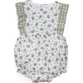 Grey Elephant Menorca Romper, Floral