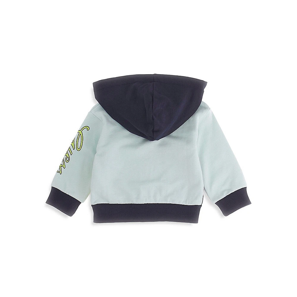 GUESS Little Boy's Organic Cotton Hooded Active Zip Top