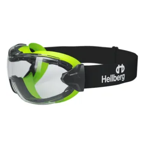 Hellberg 25535 Neon Plus ELC Anti-Fog/Scratch Safety Goggles