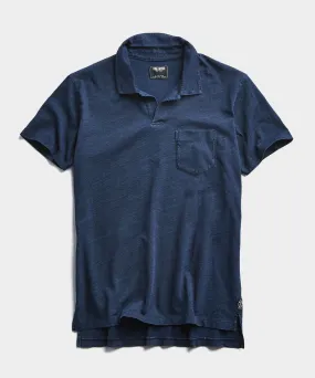 Indigo Slub Jersey Montauk Polo