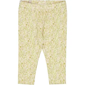 Jersey Leggings - watercolor grassland