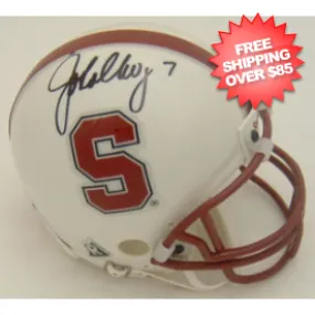 John Elway Stanford Cardinal Autograph Mini Helmet