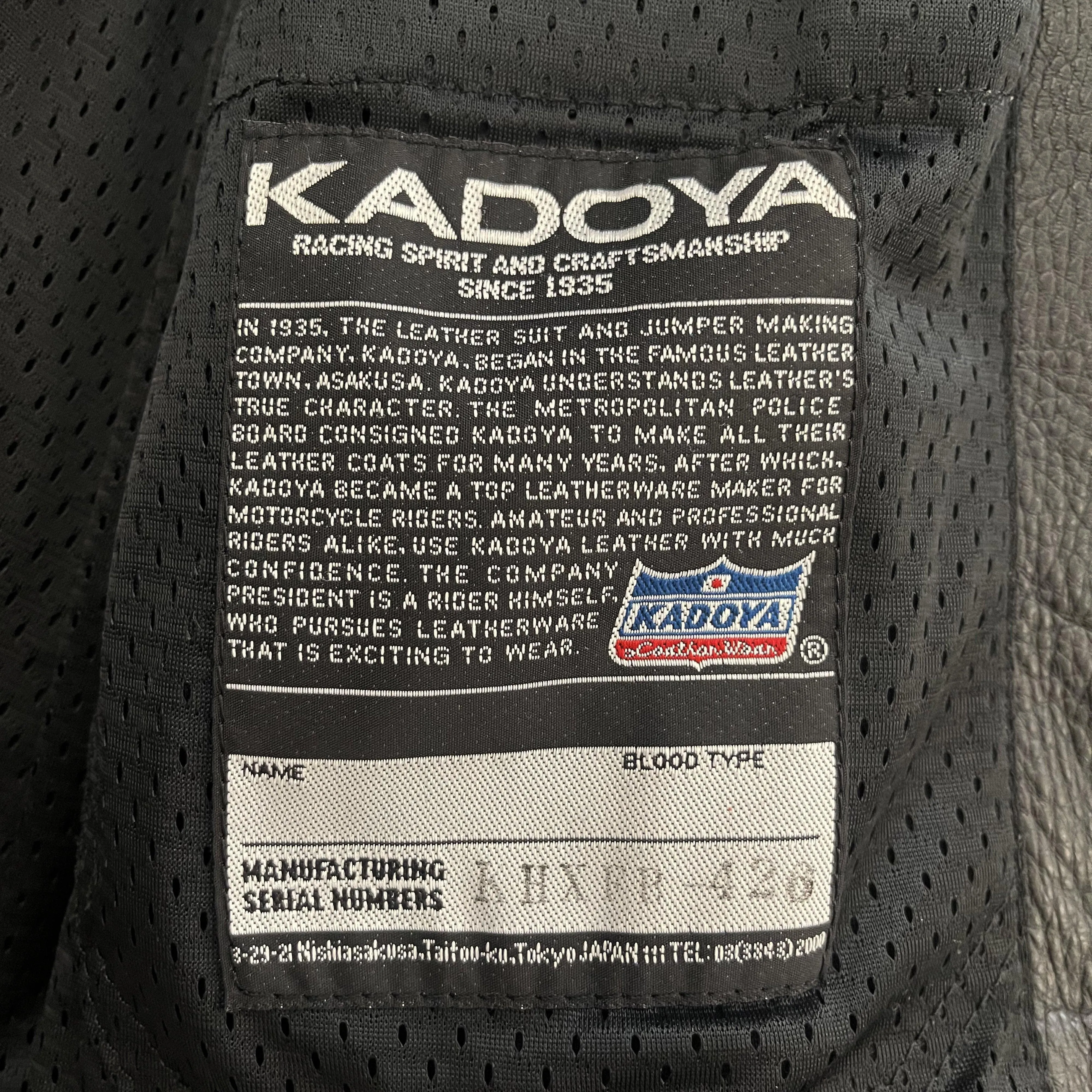 Kadoya Leather Racer Jacket