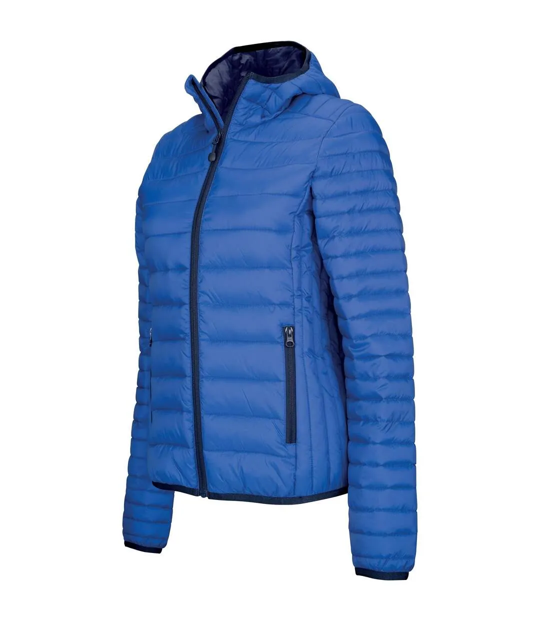 Kariban Womens/Ladies Lightweight Hooded Padded Jacket (Light Royal Blue) - UTPC3407