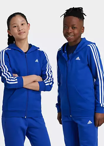 Kids 3-Stripes Zip Through Hoodie by adidas Performance | Look Again