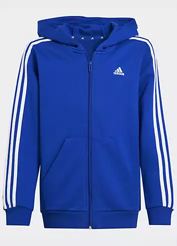 Kids 3-Stripes Zip Through Hoodie by adidas Performance | Look Again