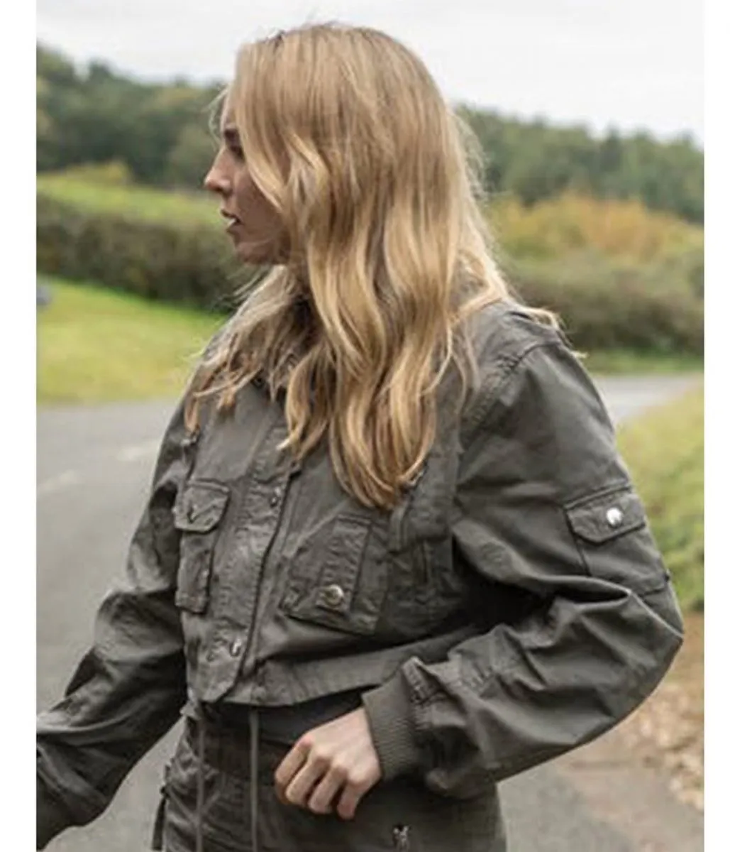 Killing Eve Season 04 Jodie Comer Grey Cropped Jacket