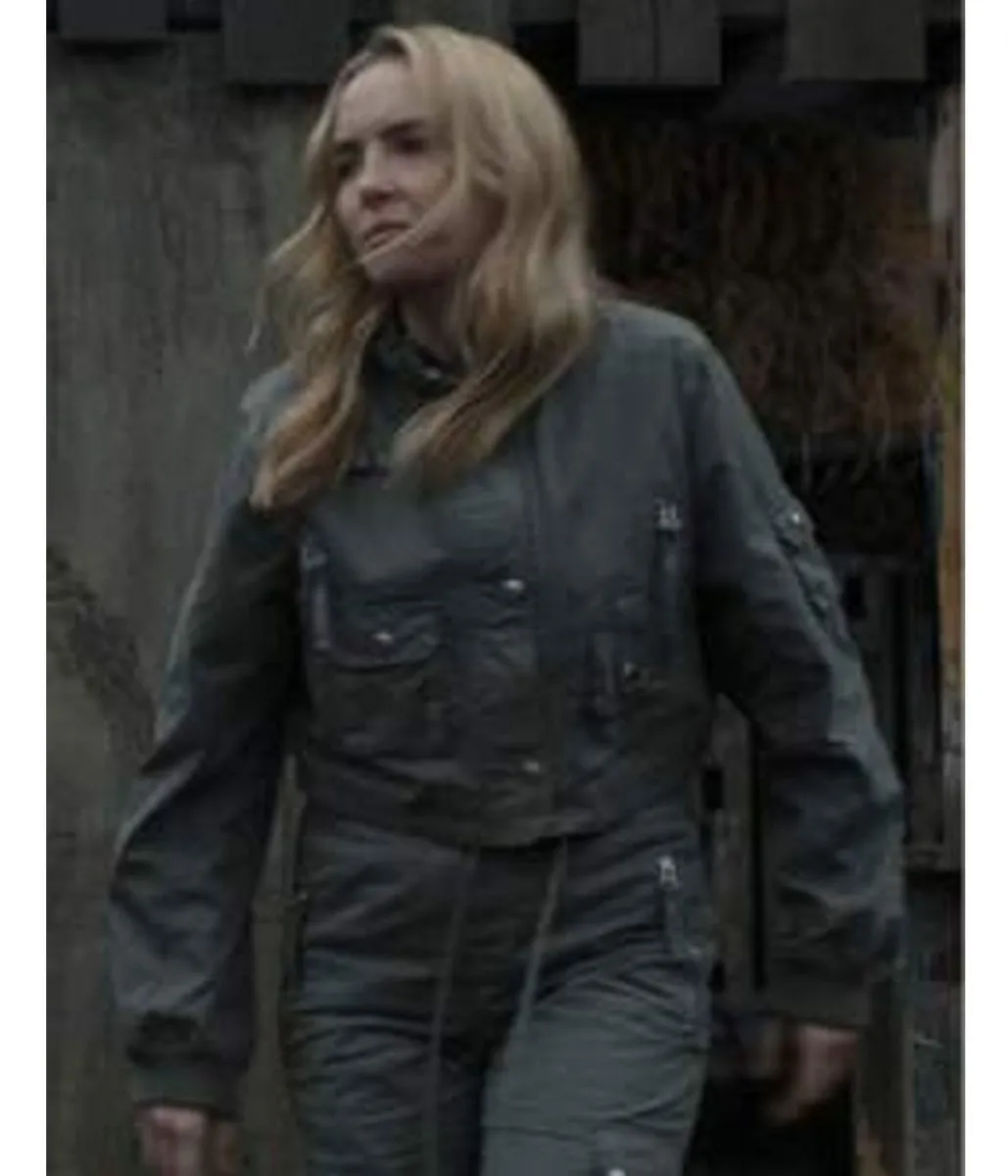 Killing Eve Season 04 Jodie Comer Grey Cropped Jacket