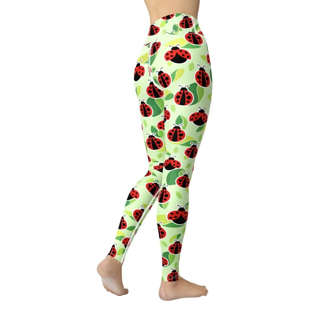 Ladybugs Yoga Leggings