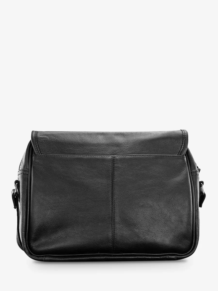 leather shoulder bag for woman Black - LeRouen Black | PAUL MARIUS