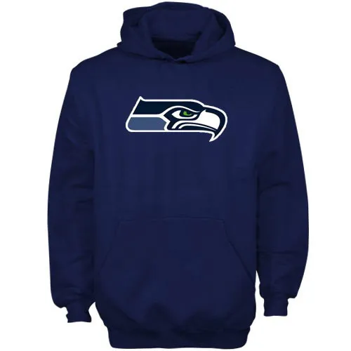 Lids Seattle Seahawks Youth Primary Logo Fleece Hoodie - College Navy