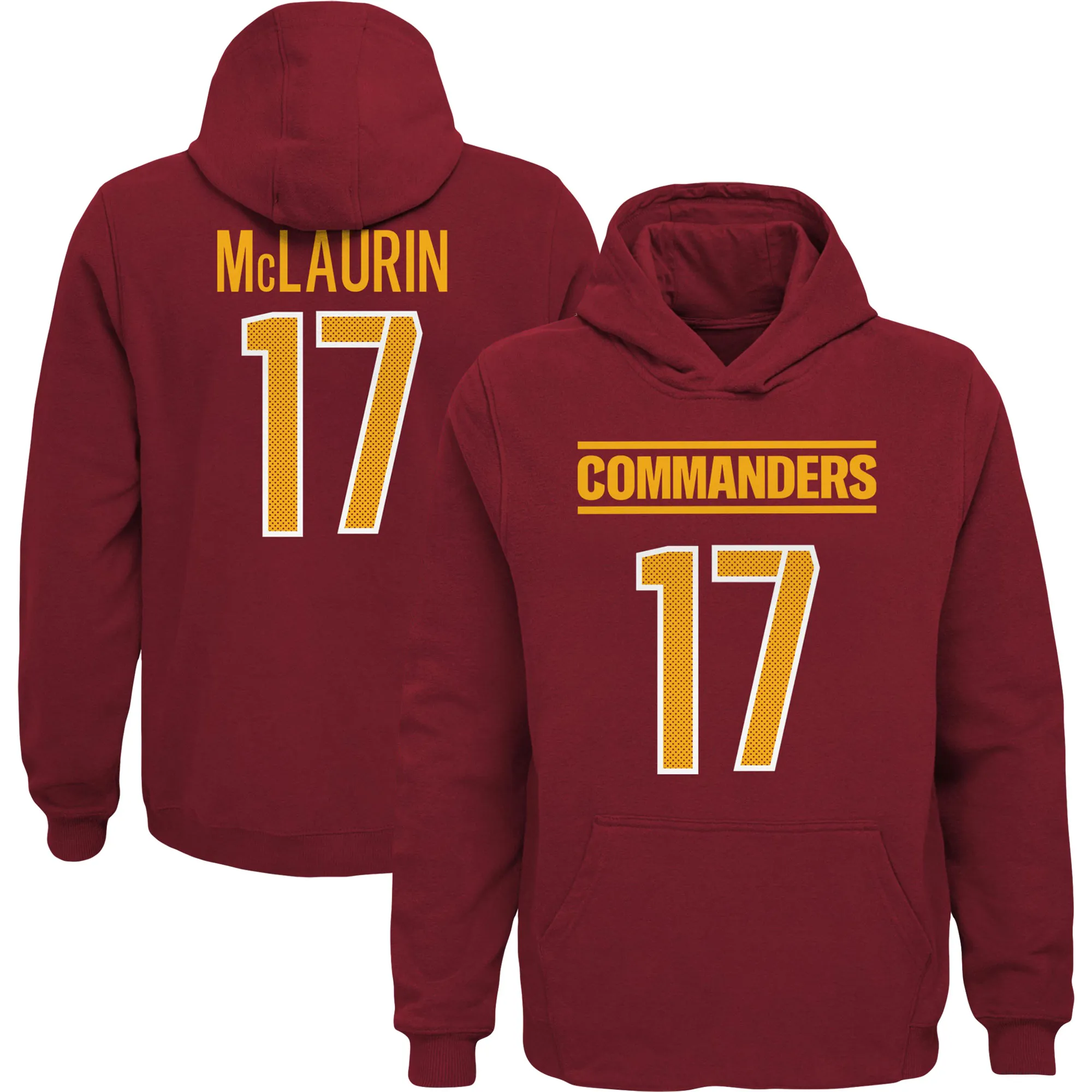 Lids Youth Terry McLaurin Burgundy Washington Commanders Mainliner Player Name & Number Pullover Hoodie