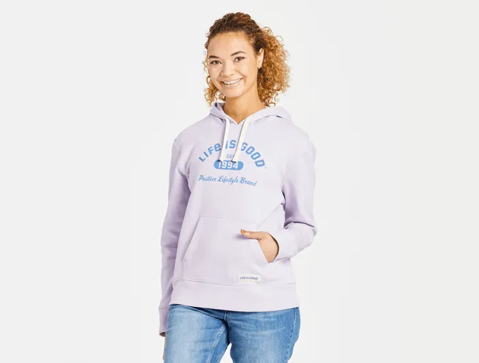 Life is Good Women's Simply True Fleece Hoodie - Positive Lifestyle 1994