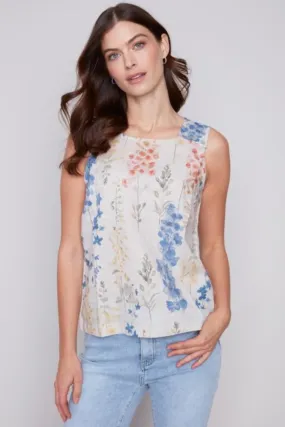 Linen Flower Tank