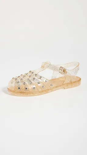 Loeffler Randall   Rhys Jelly Sandals with Studs 