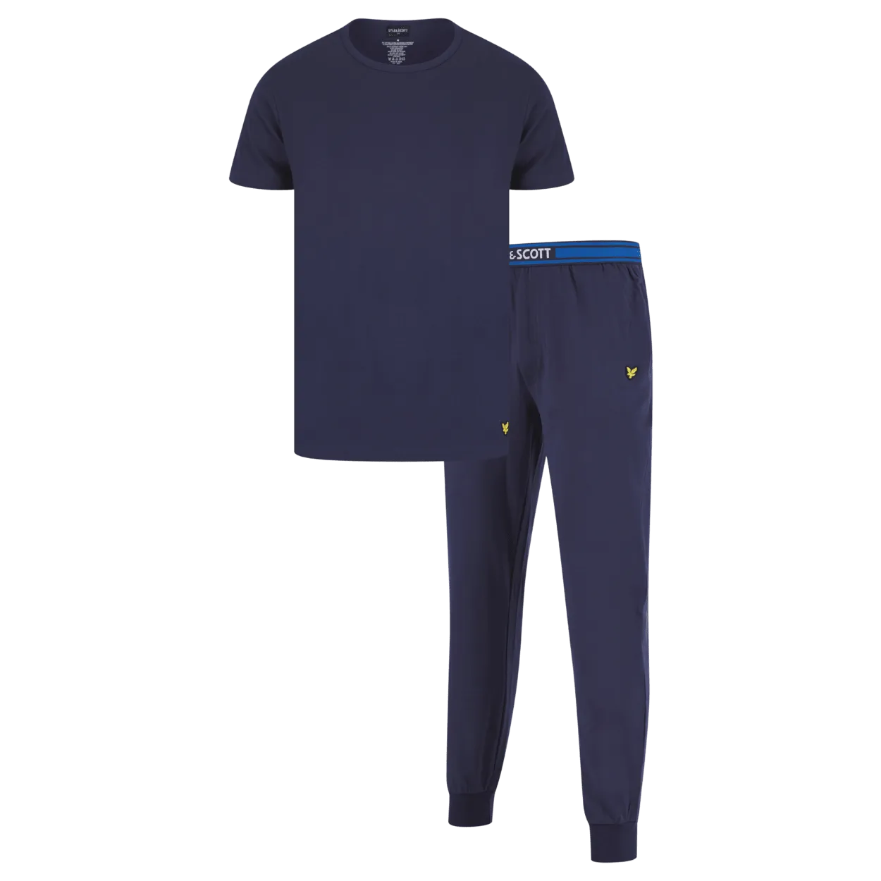 Lyle & Scott Cash Pyjama T-Shirt & Cuffed Trousers Set