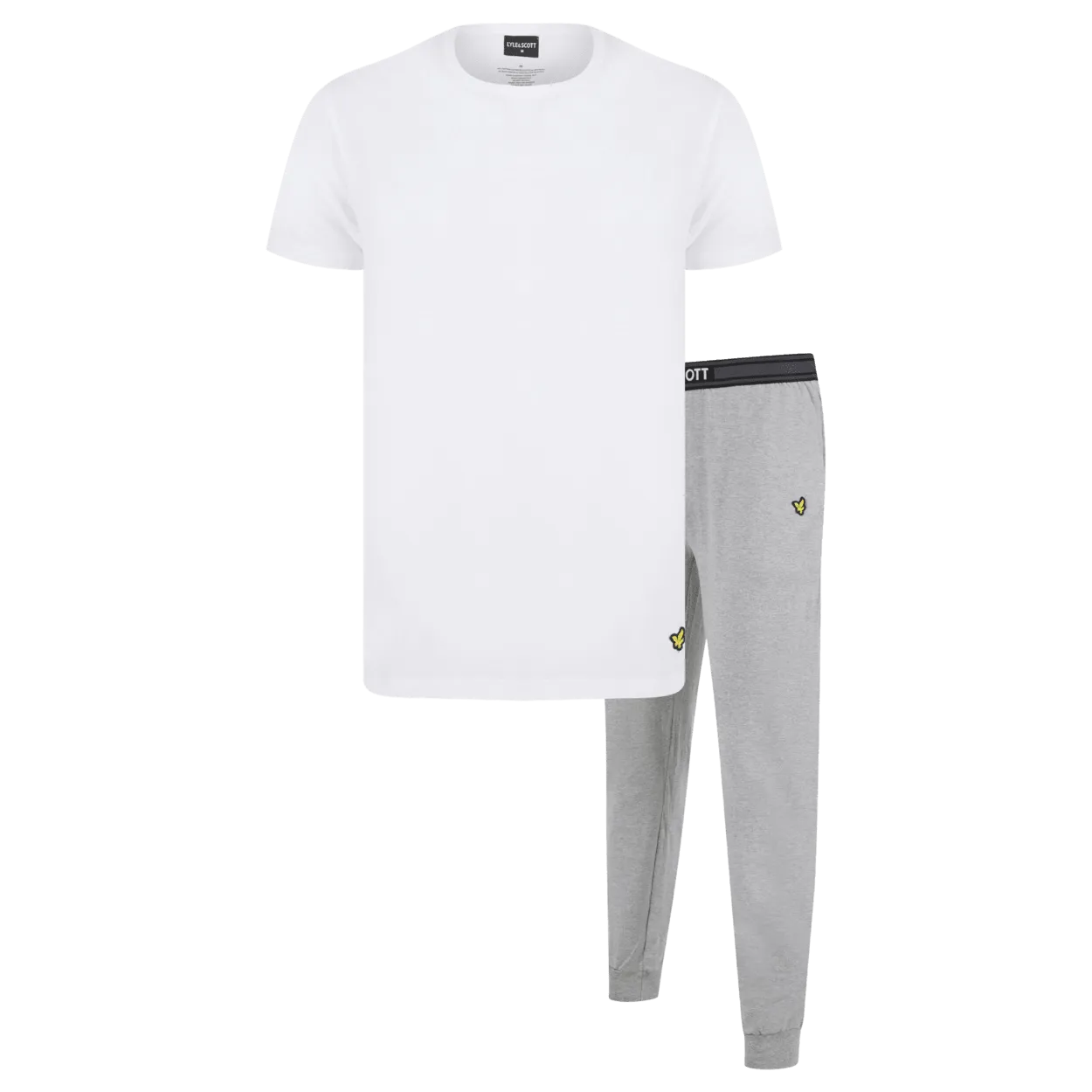 Lyle & Scott Cash Pyjama T-Shirt & Cuffed Trousers Set