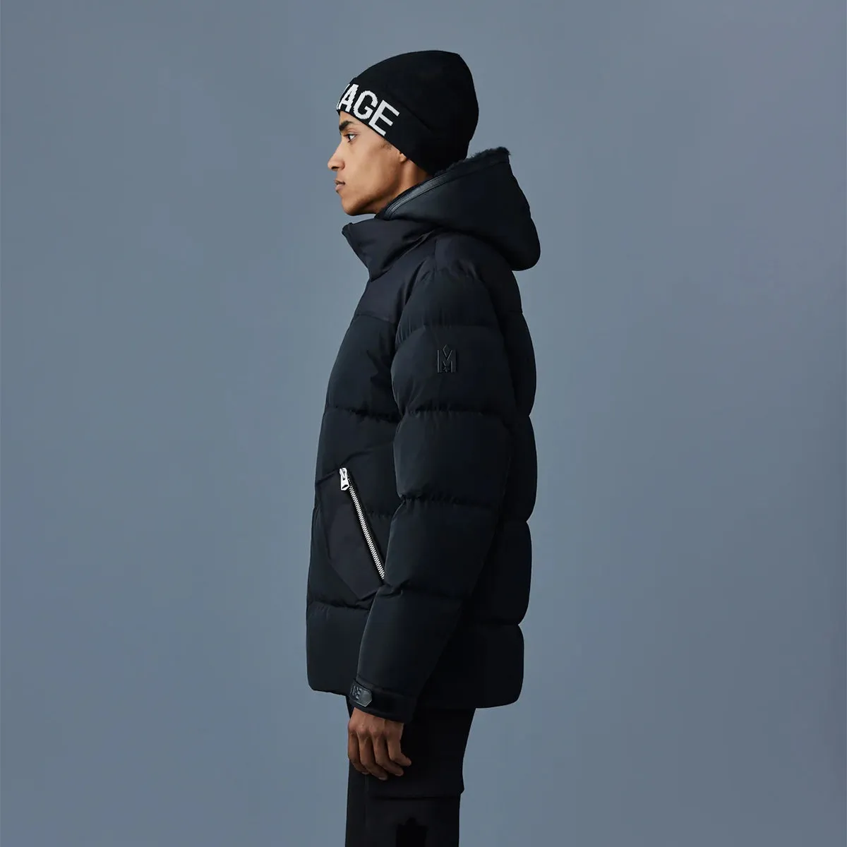 Mackage - Riley Hooded Down Jacket in Black