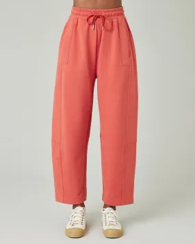 Madi Warm Terracotta Organic Cotton Jersey Trousers