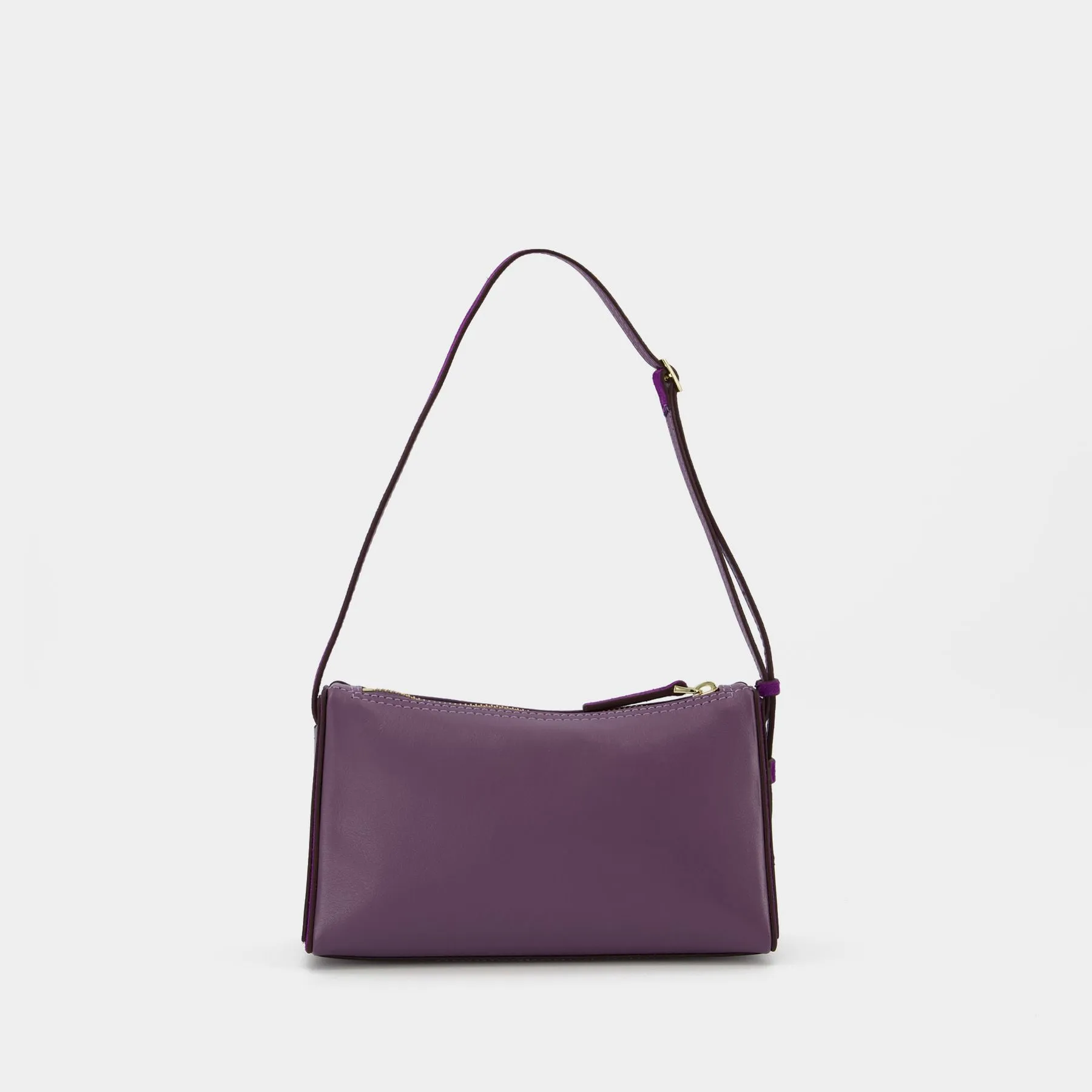 Manu Atelier  Mini Prism Hobo Bag - Manu Atelier - Steel/Purple - Leather