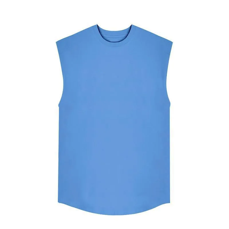 Men's Solid Loose Sleeveless Sports Fitness Tank Top 03482386Z