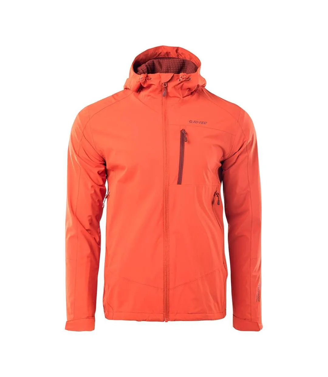 Mens toman hooded jacket rooibos tea/fired brick Hi-Tec