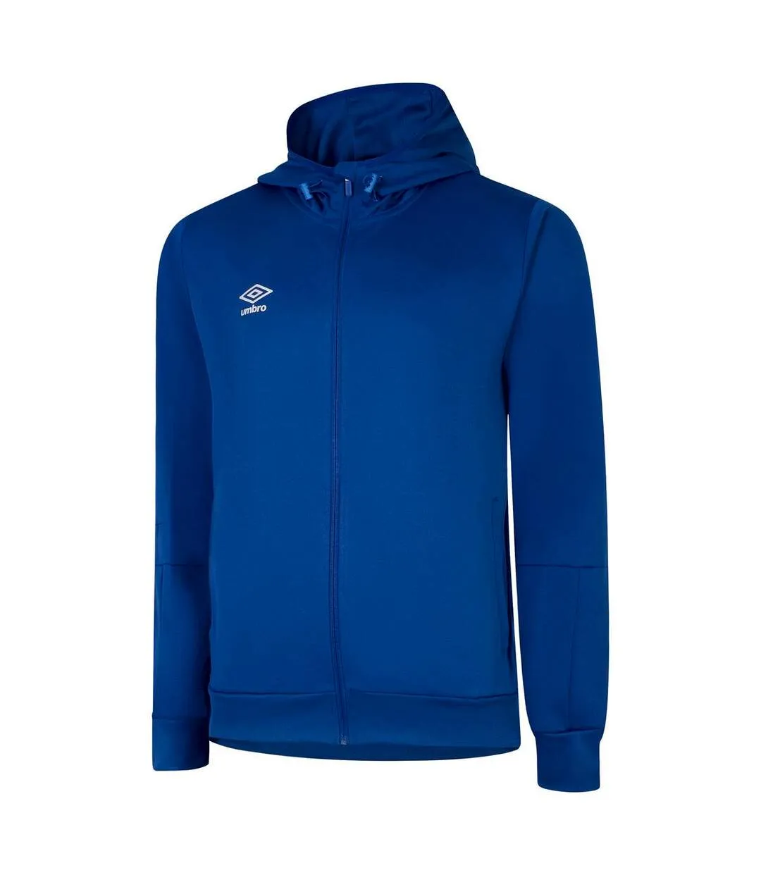 Mens total training knitted full zip hoodie royal blue/white Umbro