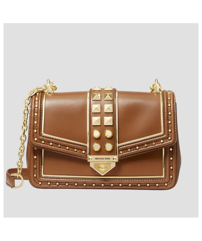 Michael Kors Soho Frameout Small Leather Bag | Brown