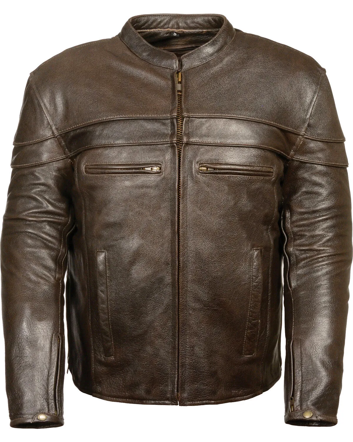 Milwaukee Leather Men's Brown Sporty Scooter Crossover Jacket