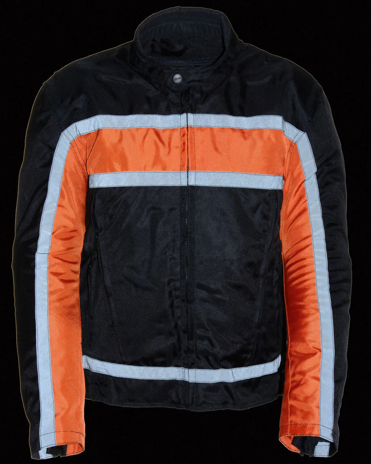 Milwaukee Leather Men's Reflective Stripe Racer Jacket - 4X