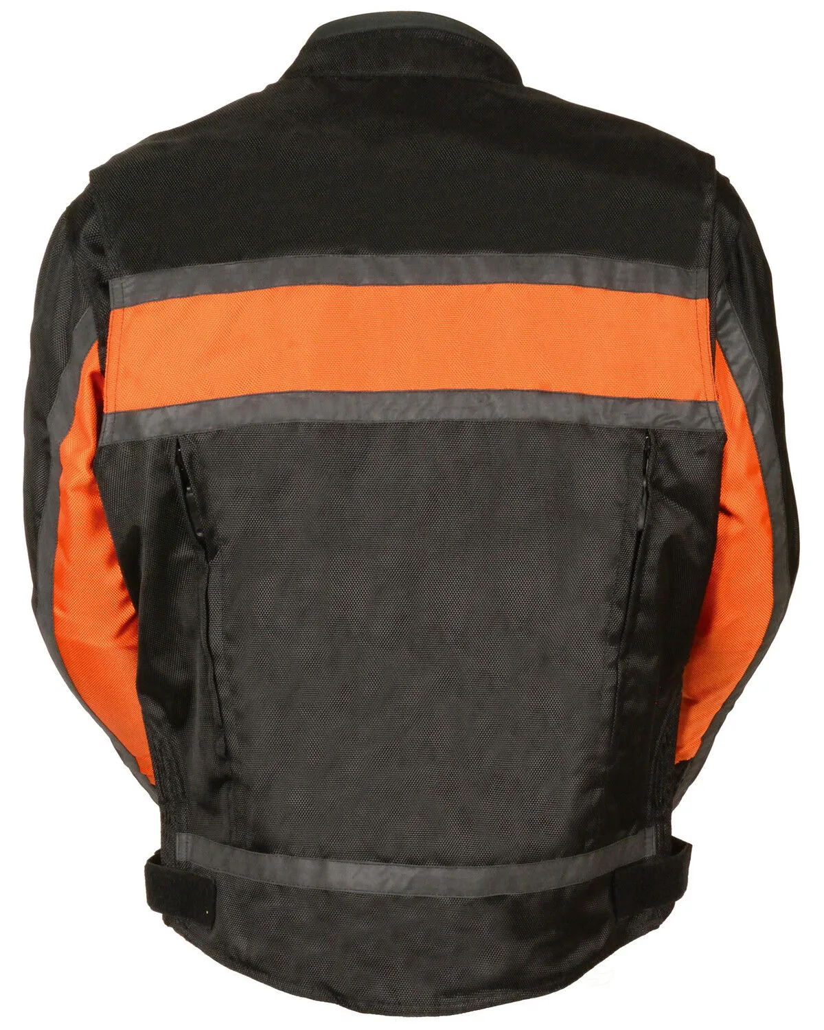 Milwaukee Leather Men's Reflective Stripe Racer Jacket - 4X