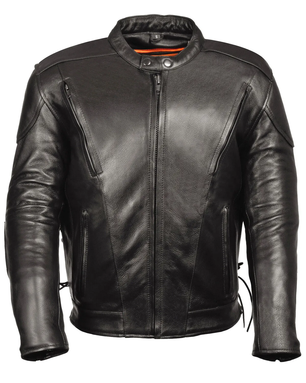 Milwaukee Leather Men's Side Lace Vented Scooter Jacket - Tall