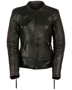 Milwaukee Leather Women's Concealed Carry Embroidered Phoenix Leather Jacket - 5X