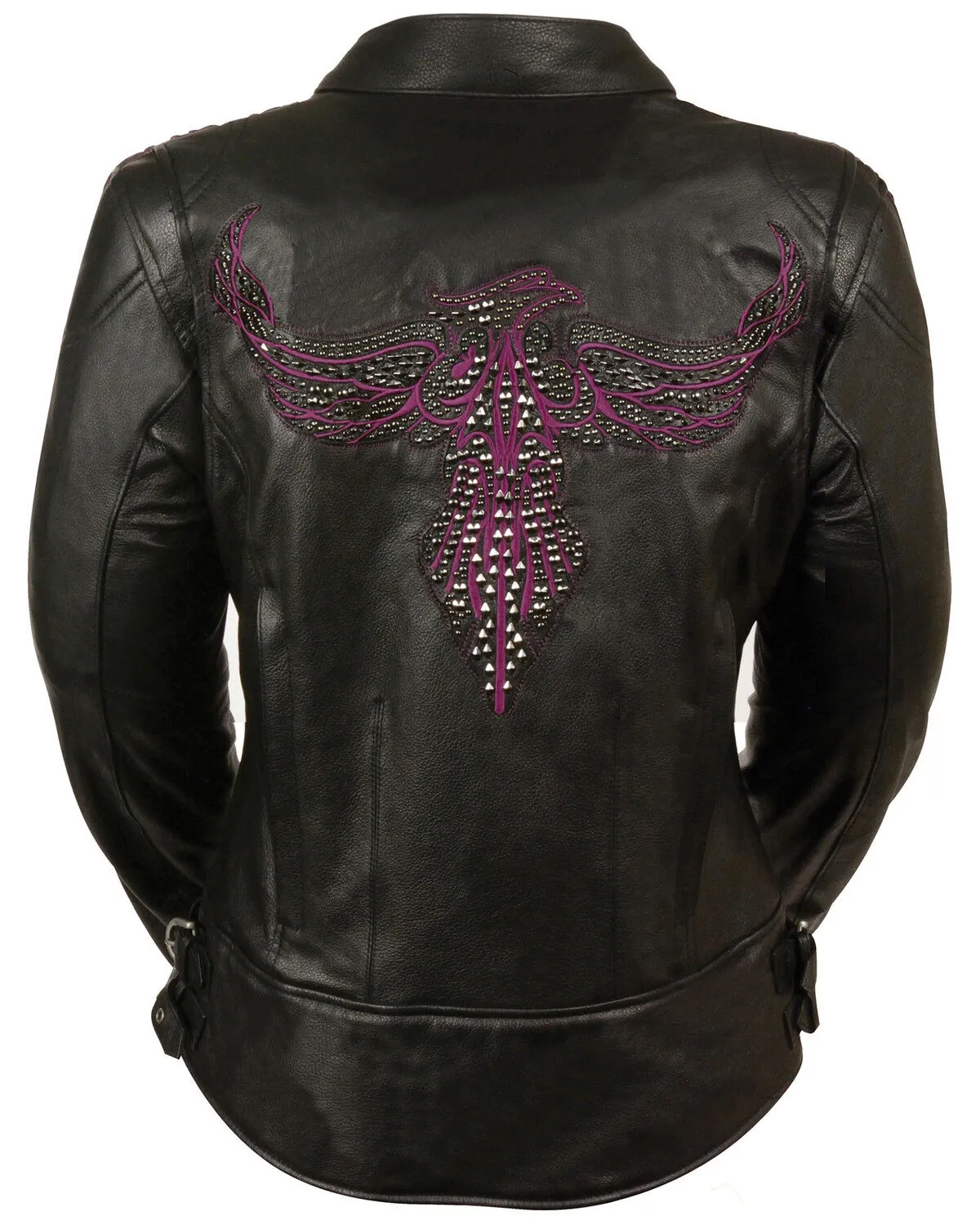 Milwaukee Leather Women's Concealed Carry Embroidered Phoenix Leather Jacket - 5X