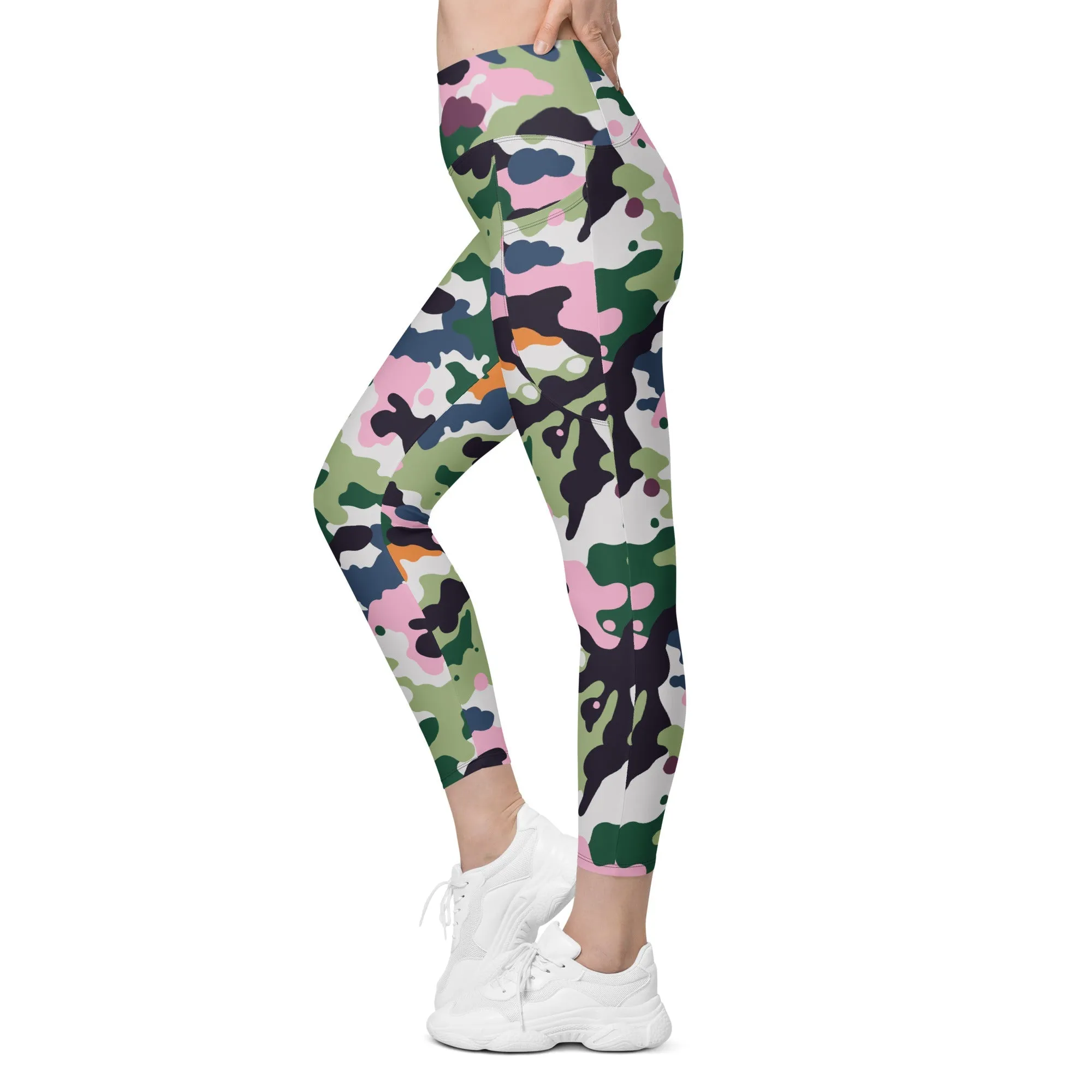 Modern Camo Leggings With Pockets