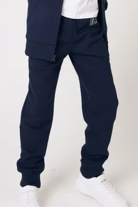 Navy Blue Logo Pull On Joggers (4-13yrs)