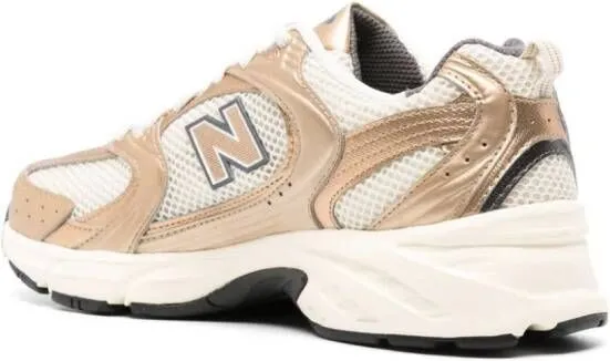 New Balance 530 metallic low-top sneakers Gold