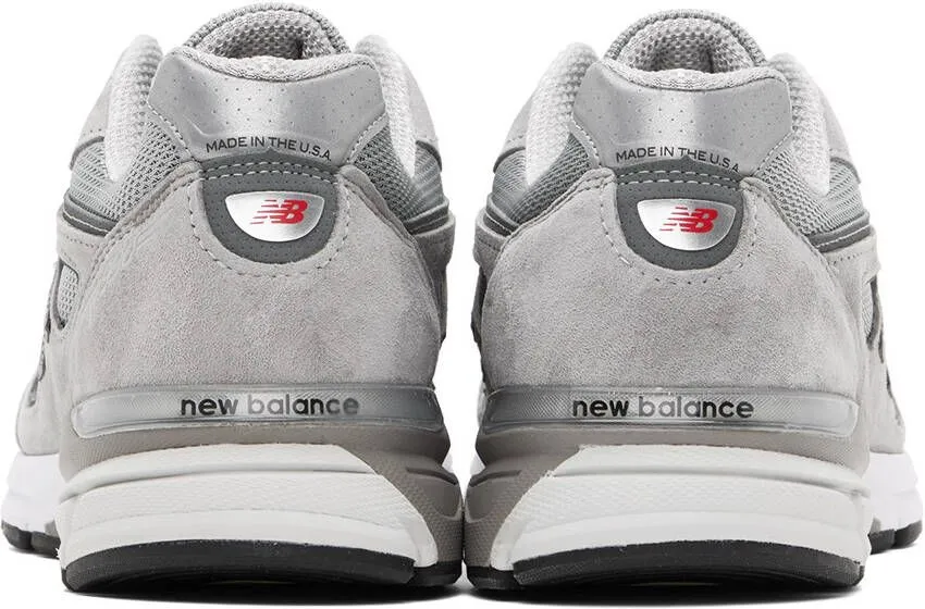 New Balance Gray Made in USA 990v4 Core Sneakers