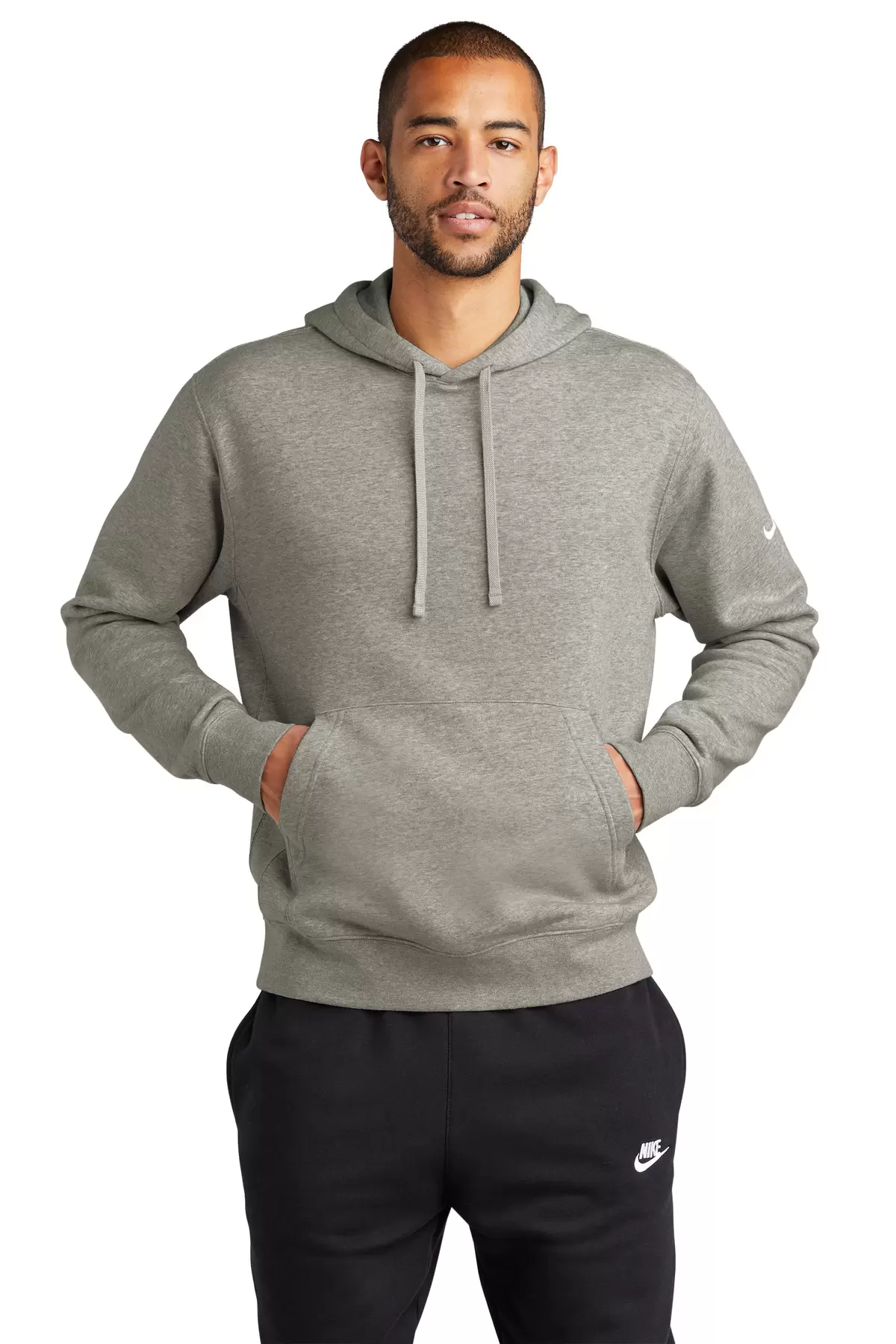 Nike NKDR1499  Club Fleece Sleeve Swoosh Pullover Hoodie SKU: NKDR1499