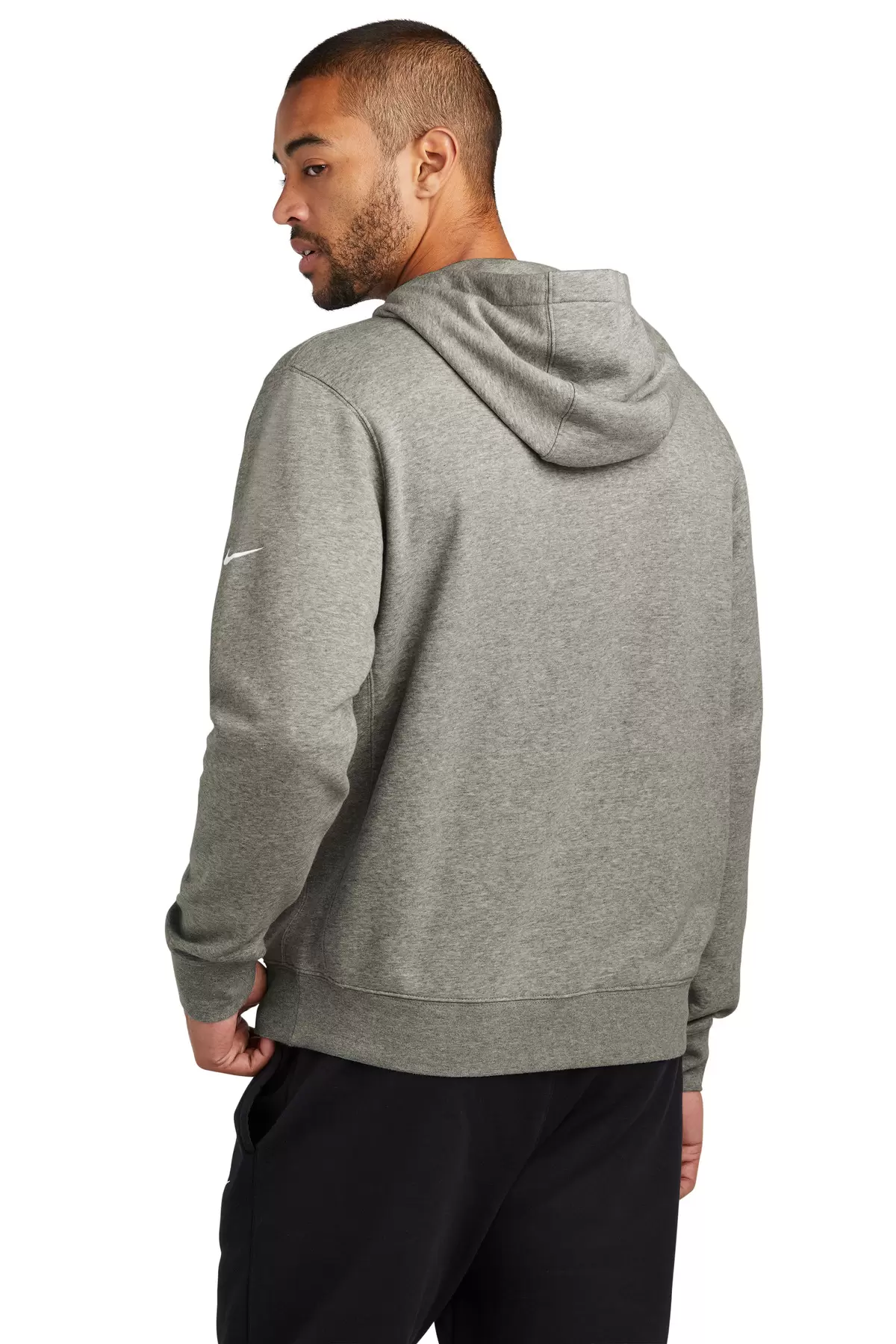 Nike NKDR1499  Club Fleece Sleeve Swoosh Pullover Hoodie SKU: NKDR1499