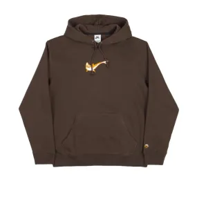 Nike SB Orange Label Oski Fleece Skate Hoodie Baroque Brown